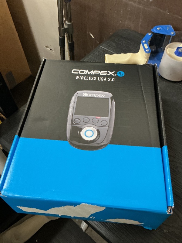 Photo 1 of Compex Wireless USA 2.0 Muscle Stimulator w/TENS Bundle Kit: Muscle Stimulation Machine, with Snap Electrodes,Programs, Wireless PODs etc, Black