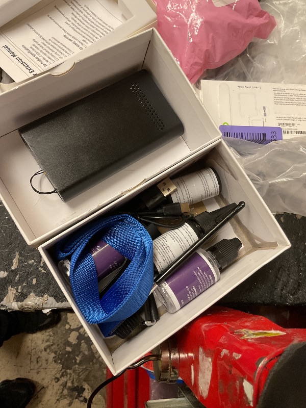 Photo 1 of UV Light Hair Extension Kit, UV Light Hair Extension Machine (Black), UV Lingh Glue*2, UV Light Hair Extensions Shield * 2, Glue Remover*2, uv Light Hair Clip * 2 (Black Machine)