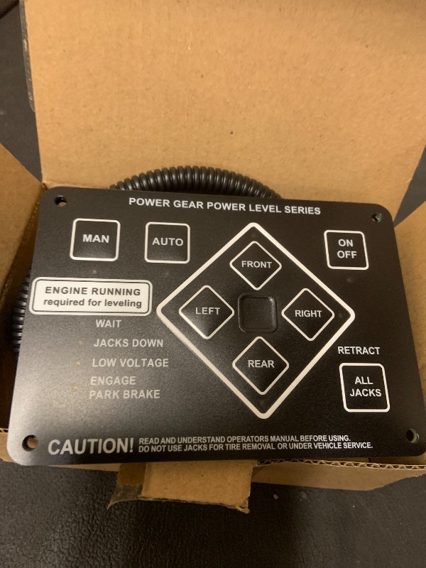 Photo 1 of 368991 RV Leveling Touch Control Panel with Harness Adapter Fits for Lippert Power Gear; for Kwikee Ground Control and Travel Trailer Leveling System Replace# 359080 359072 140-1226 500629 500629S