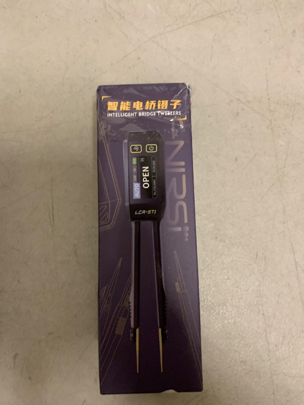 Photo 1 of FNIRSI LCR-ST1 10KHz LCR Meter Tweezer, Mini Smart SMD Tester, ESR Meter, Multimeter, Capacitance Inductance Continuity Diode Tester, Auto Component Recognition Electronic Component Analyze