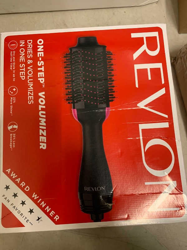 Photo 1 of REVLON One-Step Volumizer Hair Dryer and Styler – Easy Salon-Style Blowouts – Less Frizz, More Shine, and Reduced Heat Damage, for All Hair Types and Lengths (Black)