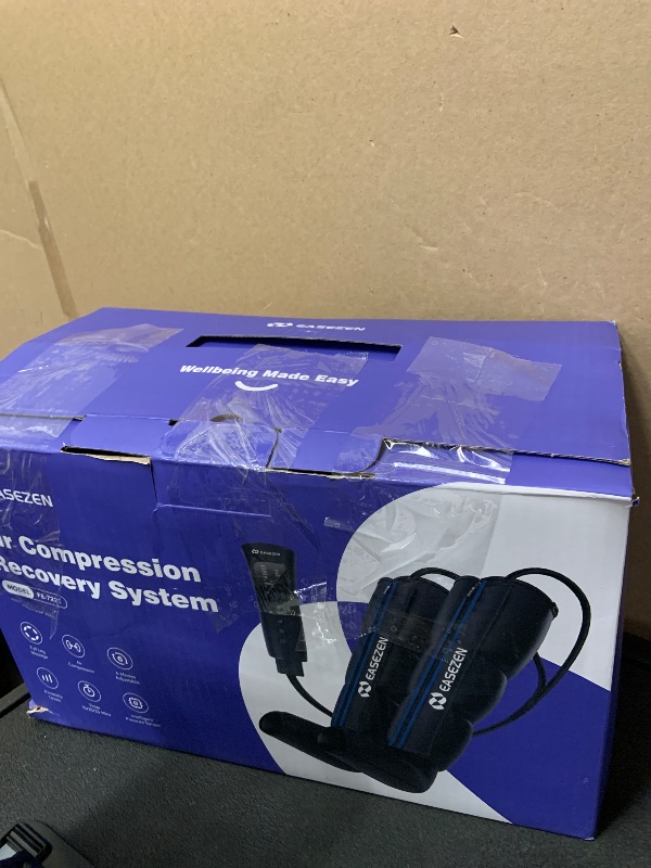 Photo 1 of EaseZen Leg Compression Massager for Circulation and Pain Relief, Leg Recovery Compression System for Fast Recovery of Foot, Calf and Thigh, Relieve Edema, Reduce Muscle Fatigue