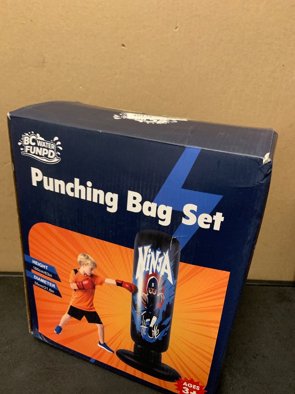 View 2 of Punching Bag for Kids - 2026New Inflatable Boxing Bag, Holidays, Birthday Gifts, Kick Bag Equipment for Practice Karate, Taekwondo Kids Punching Bag Birthday Gifts for 36 Months+