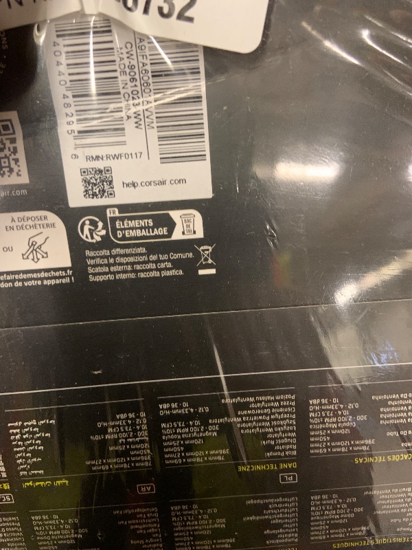 Photo 1 of CORSAIR Titan 360 RX LCD Liquid CPU Cooler, 360mm AIO, Low-Noise FlowDrive Cooling Engine, Intel LGA 1851/1700 & AMD AM5/AM4, 3X RX120 RGB Fans, System Hub Included, Black