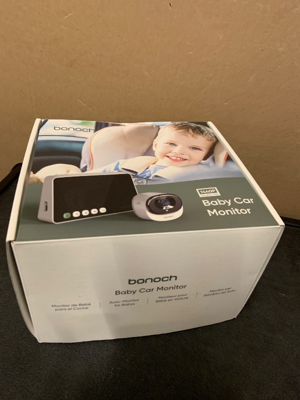 Photo 1 of bonoch 5" 1440P Baby Car Camera, Clearest Monitor with 360° Rotating Wide View, Backseat Rear Facing Mirror for Baby, USB Powered with Charger, Easy Setup, Night Vision, Plug & Play Safe Driving