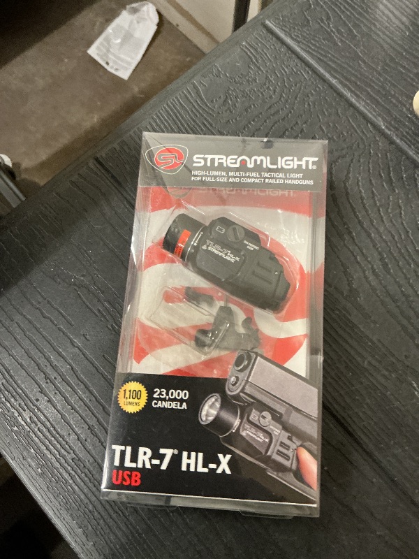 View 2 of Streamlight 69458 TLR-7 HL-X USB 1000-Lumen 22000-Candela Rechargeable Rail Mounted Weapon Light with Interchangeable High & Low Switches and Key Kit, Black