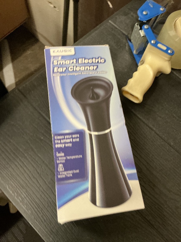 Photo 1 of KAUGIC Upgraded Ear Wax Removal with One-Piece Waste Tank, Safe Cleaner with Water Temperature Sensor, Effective Ear Irrigation Kit, IPX7, FSA-HSA-Eligible, Semi-Transparent