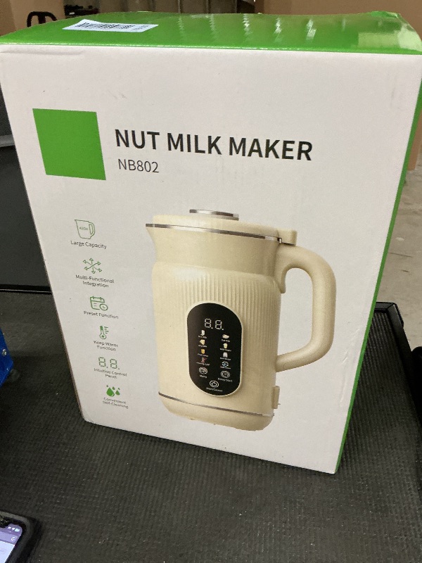 Photo 1 of GDOR 42oz Smart Nut Milk Maker, 9-in-1 Plant Milk Machine for Almond, Oat, Soy, Juice & Smoothie, Large Touch Display Blender with Keep Warm, Boil Water, 12H Delay and Self-Cleaning