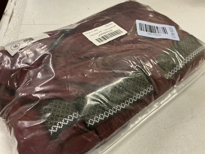 Photo 1 of BGOWATU Men's Hiking Pants Water Resistant Stretch Outdoor Sports Pant Lightweight Travel Pants with Zipper Cargo Pockets Wine Red L