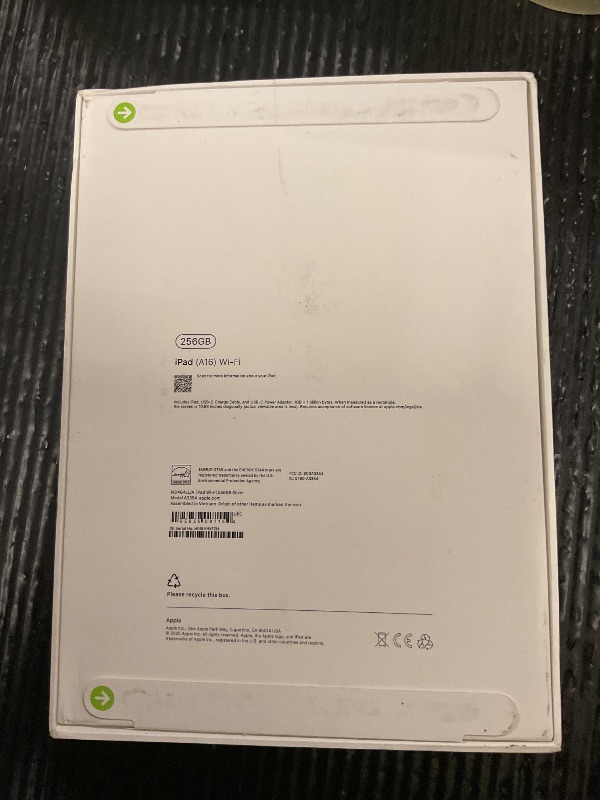 Photo 1 of FACTORY SEALED—- Apple iPad 11-inch: A16 chip, 11-inch Model, Liquid Retina Display, 256GB, Wi-Fi 6, 12MP Front/12MP Back Camera, Touch ID, All-Day Battery Life — Silver