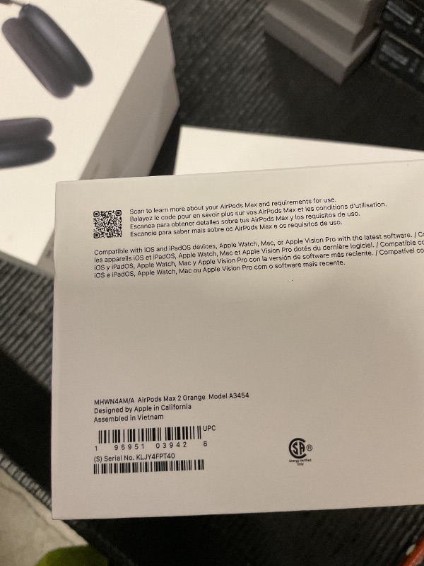 Photo 1 of FACTORY SEALED—- Apple AirPods Max 2 Wireless Over-Ear Headphones, Active Noise Cancellation, Adaptive Audio, Personalized Spatial Audio, Live Translation, Bluetooth Headphones for iPhone – Orange