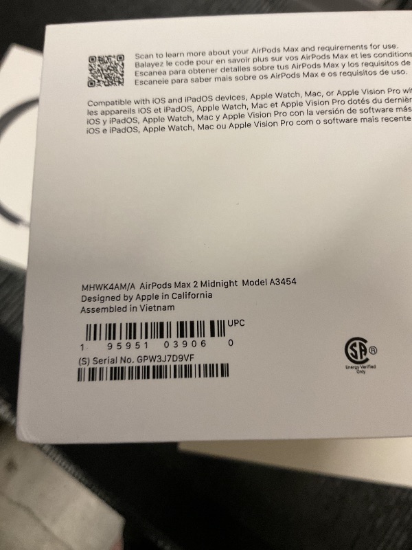 Photo 1 of FACTORY SEALED—- Apple AirPods Max 2 Wireless Over-Ear Headphones, Active Noise Cancellation, Adaptive Audio, Personalized Spatial Audio, Live Translation, Bluetooth Headphones for iPhone – Midnight