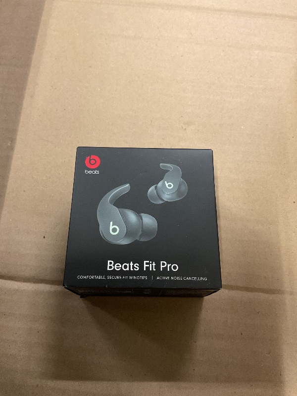 Photo 1 of FACTORY SEALED—- Beats Fit Pro (1st Gen) - True Wireless Noise Cancelling Earbuds - Active Noise Cancelling - Sweat Resistant Earphones, Compatible with Apple & Android, Class 1 Bluetooth® - Sage Gray