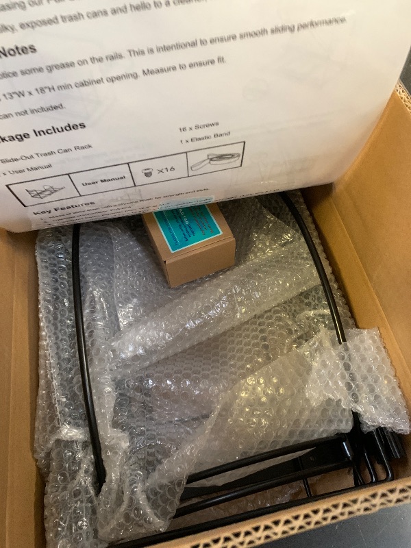 Photo 1 of SPAXMAXTER Under Sink Trash Can Pull Out, Fits 7-13 Gal Heavy Duty Steel