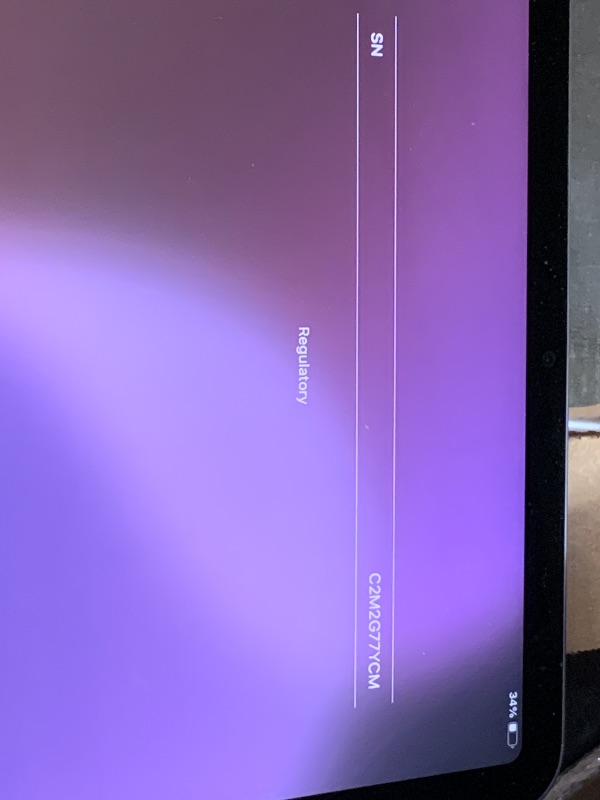Photo 1 of Apple iPad Air (5th Generation): with M1 chip, 10.9-inch Liquid Retina Display, 64GB, Wi-Fi 6, 12MP front/12MP Back Camera, Touch ID, All-Day Battery Life – Purple