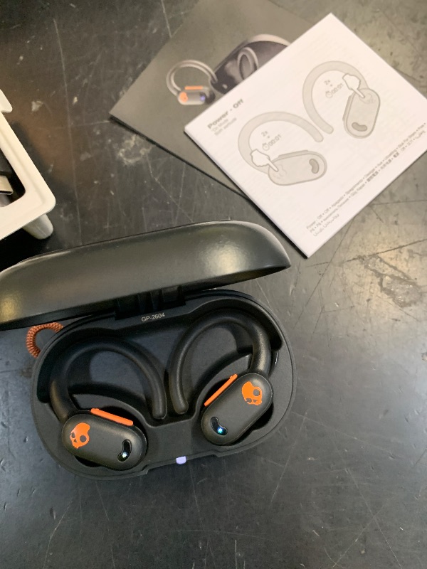 Photo 1 of Skullcandy Push ANC Active Noise Cancelling Wireless Earbuds - Black/Orange