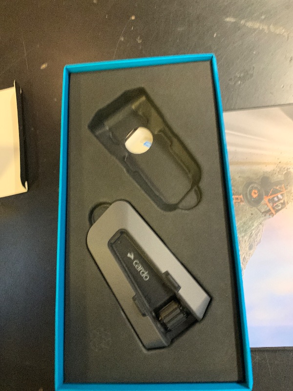 Photo 1 of Cardo PACKTALK Edge Motorcycle Bluetooth Communication System Headset Intercom - Dual Pack