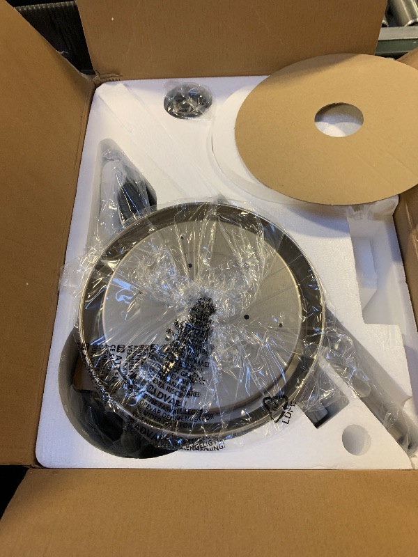 Photo 1 of ZMISHIBO 52” Modern Ceiling Fan with Light, Remote Control, Brushed Nickel
