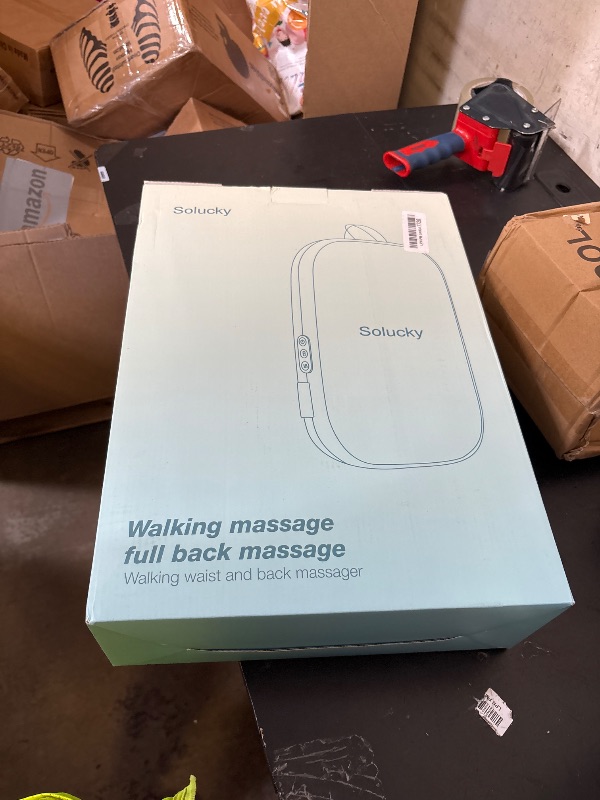 Photo 1 of Solucky Back Massager for Pain Relief Deep Tissue, Back Massager with Heat, Deep Kneading Massage for Back, Adjustable Intensity & Dual Modes, Red Light Heating Therapy, 12V Corded for Home & Office