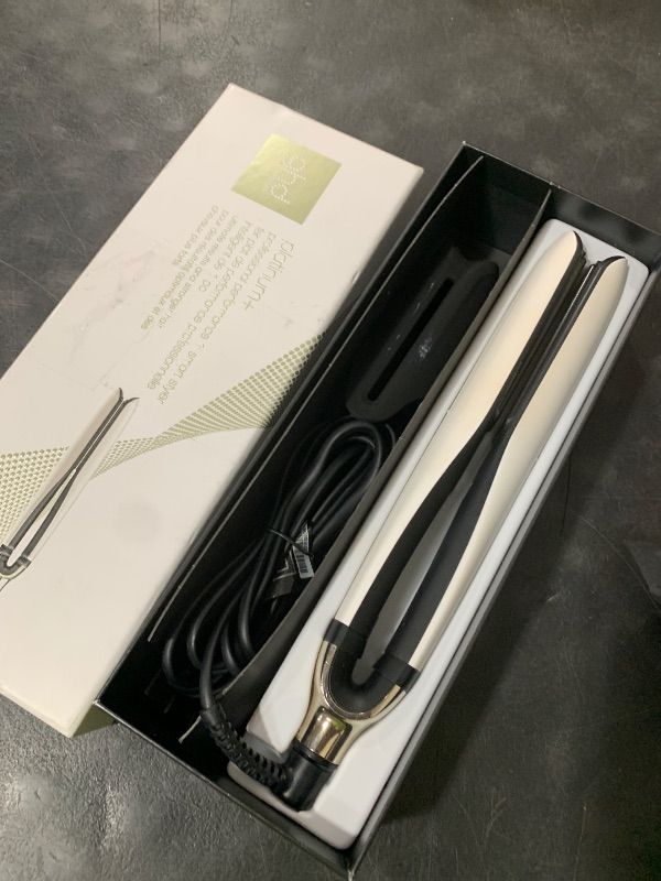 View 3 of ghd Platinum+ Styler - 1" Flat Iron Hair Straightener (White)
