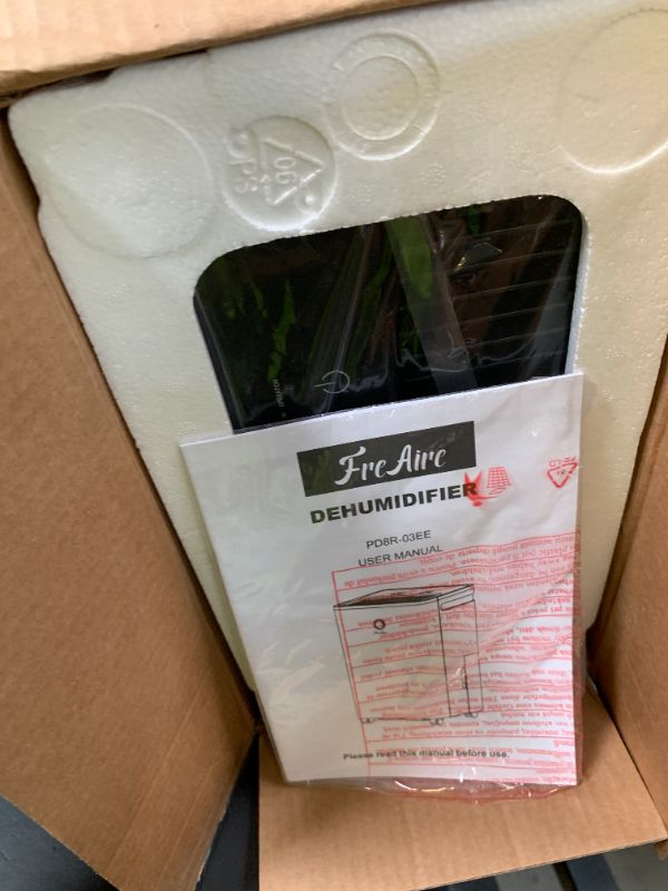 View 3 of FreAire 2500Sq.Ft Dehumidifier,34Pint Dehumidifiers for Home, Quiet Dehumidifier for Basement, Bedroom, Bathroom,6.56FT Drain Hose, 0.66Gal Water Tank,3-Color Humidity Light