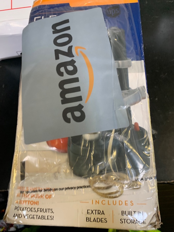 Photo 1 of Electric Potato Peeler Automatic Apple Peeler, Smart Vegetable Fruit Peeler, Electric Peeler Machine [1 Adapter 2 Extra Blades] with Hole Cleaner