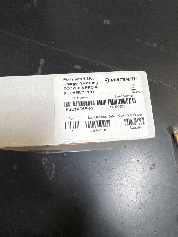 Photo 1 of Charging Dock for Samsung XCover 6 Pro and XCover 7 Pro (Different Than XCover Pro): Portsmith PSD1XC6P-01