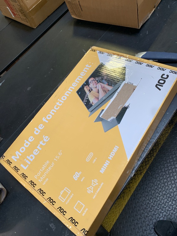 Photo 1 of AOC 16" Portable Monitor FHD 60Hz USB-C IPS Ultra Slim Smart Cover 16T20