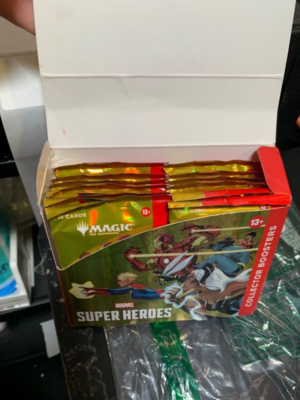 Photo 1 of Magic: The Gathering | Marvel Super Heroes Collector Booster Box | 12 Packs | Collectible Trading Card Game
