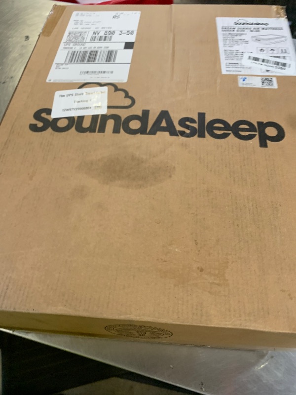 Photo 1 of SoundAsleep Dream Series Raised Queen Air Mattress, Built-in Pump, Blue