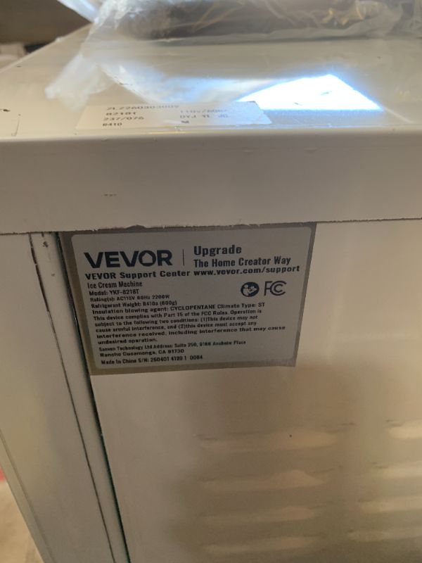 Photo 1 of VEVOR Commercial Ice Cream Machine, 20-28L/H Yield, 2200W 3-Flavor Countertop Soft Serve Ice Cream Maker with 2 x 6L Hoppers & Hopper Agitation, Pre-Cooling Self-Cleaning for Snack Dessert Shops