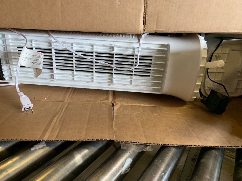 Photo 1 of Uthfy 41" Portable Air Conditioners, 120° Oscillating Cooling Fans that Blow Cold Air with 24H Timer, 4 Modes & 3 Speeds, Dual Water Tank, 4 Ice Packs, Remote, 2.4 Gal, 3 In 1 Swamp Cooler for Bedroom