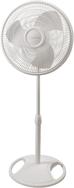 Photo 1 of Lasko Oscillating Pedestal Fan - Adjustable to 47" - 2520 - White
Cooling Standing Fan for Bedroom, Living Room, and Home Office, 16" Blade Diameter, 3 Quiet Speeds