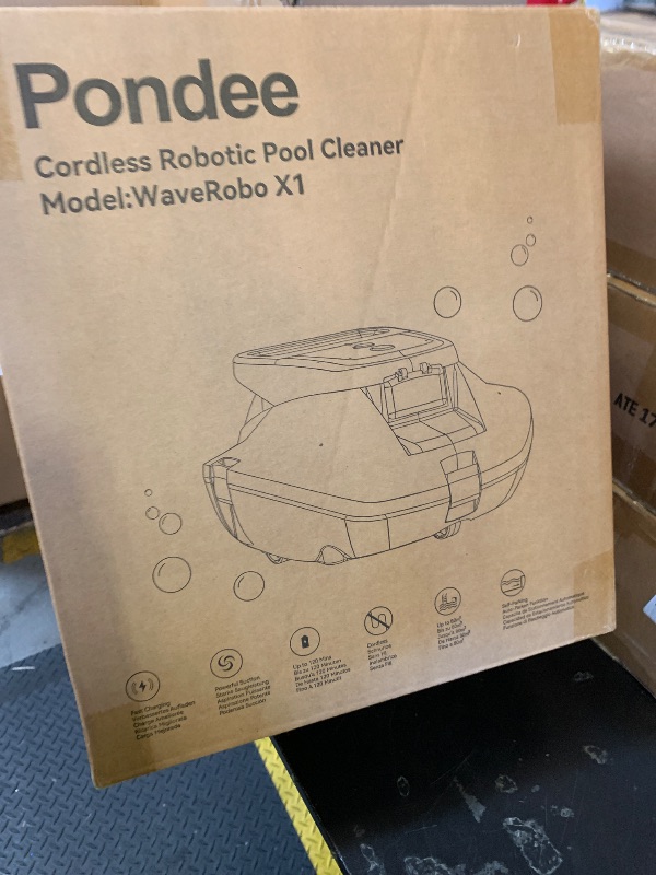 Photo 1 of Pondee X1 Robotic Pool Vacuum - Cordless, 120-Min Runtime