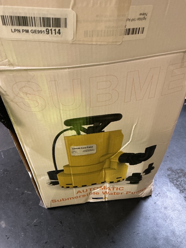 Photo 1 of AgiiMan 1HP Submersible Water Pump, 5000GPH
