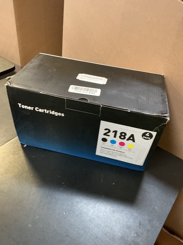 Photo 1 of 218A Toner Cartridges Replacement 3301sdw 3301fdw 3201dw Compatible for HP 218A 218X Toner (with Chip) W2180X W2180A Works for Pro 3201dw Pro MFP 3301fdw 3201dw 3301sdw Printer 4Pack(1BK+1C+1M+1Y)