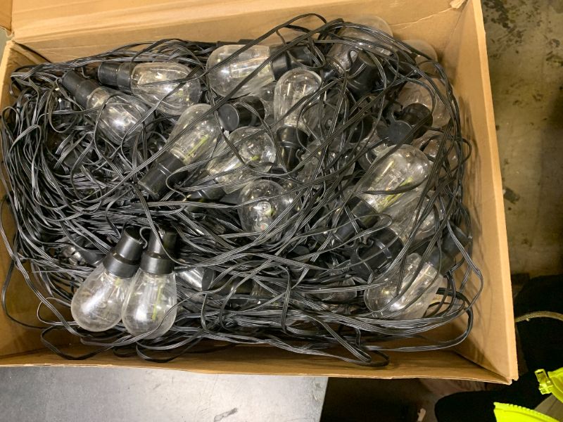Photo 1 of 300FT RGB+IC Outdoor String Lights, Dimmable Shatterproof LED Bulbs, IP67 Waterproof DreamColor Chasing Lights, Multicolor Dynamic Lighting for Patio Balcony Garden & Outdoor Living Area Decoration