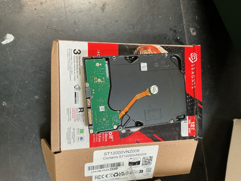 Photo 1 of Seagate IronWolf 12TB NAS Internal Hard Drive