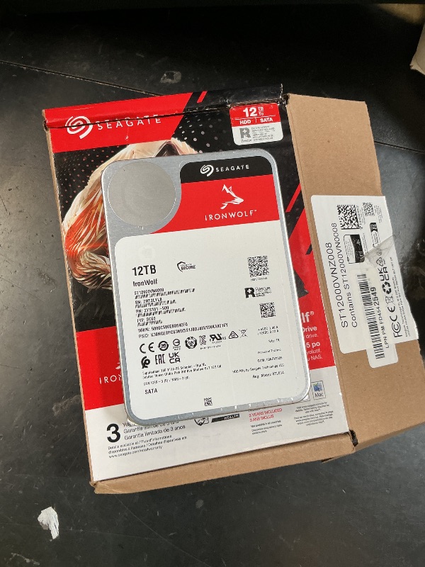 Photo 1 of Seagate IronWolf 12TB NAS Internal Hard Drive