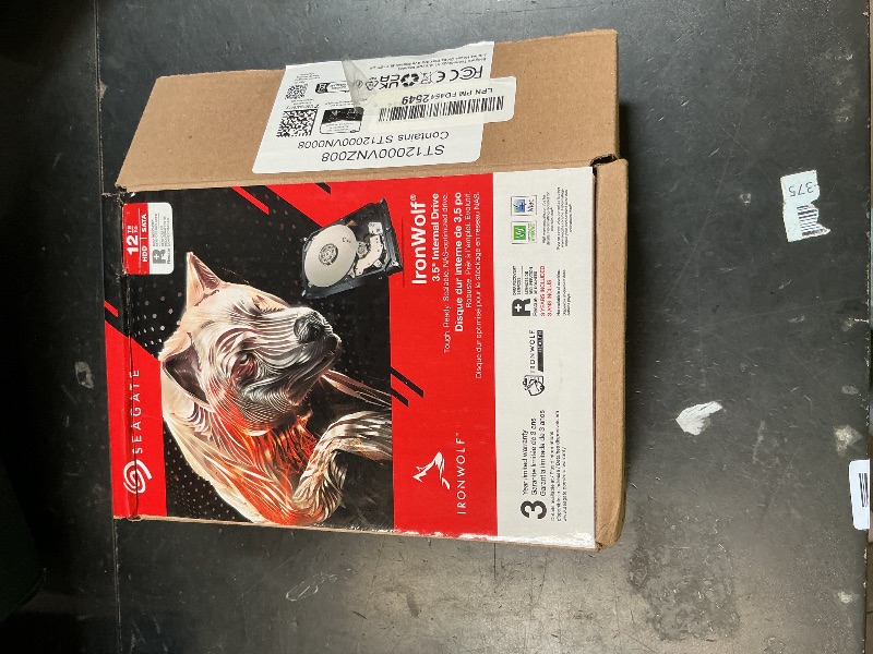 Photo 1 of Seagate IronWolf 12TB NAS Internal Hard Drive