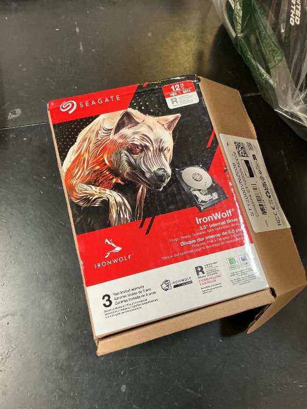 Photo 1 of Seagate IronWolf 12TB NAS Internal Hard Drive