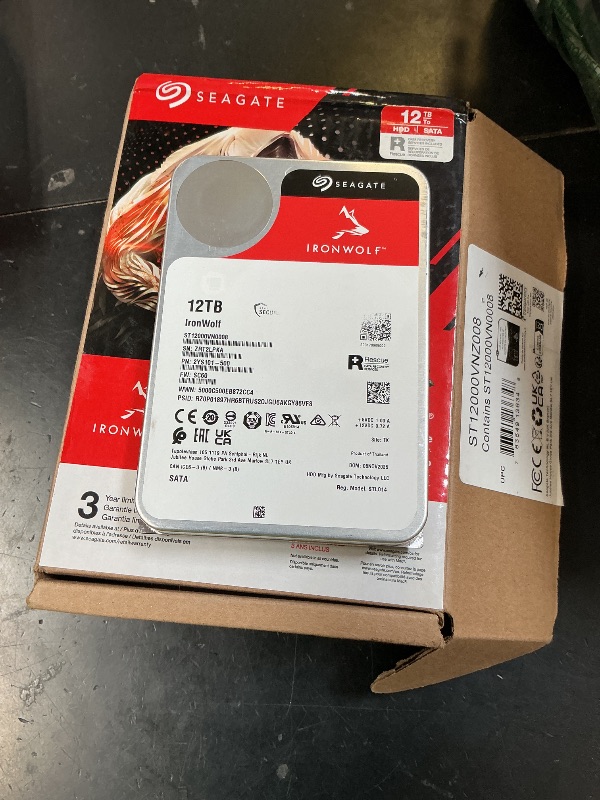 Photo 1 of Seagate IronWolf 12TB NAS Internal Hard Drive