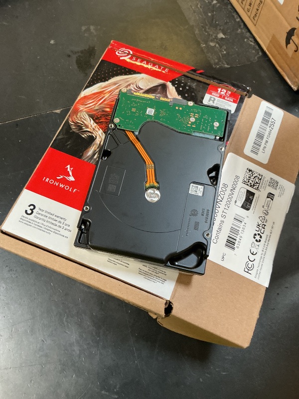Photo 1 of Seagate IronWolf 12TB NAS Internal Hard Drive