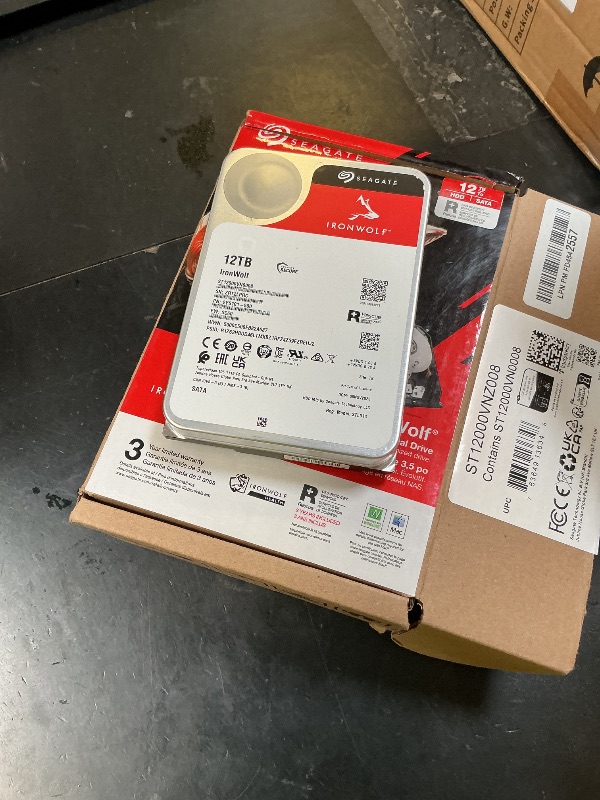 Photo 1 of Seagate IronWolf 12TB NAS Internal Hard Drive