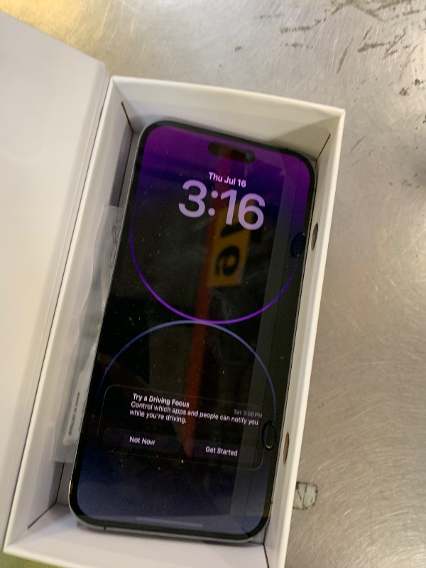 Photo 1 of Apple iPhone 14 Pro Max, 128GB, Deep Purple - Unlocked (Renewed)