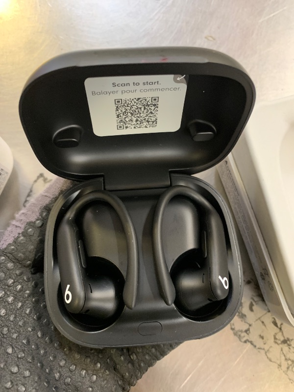 Photo 1 of Beats Powerbeats Pro 2 - Wireless Noise Cancelling Workout Earbuds with Secure- Fit Earhooks, Up to 45-Hour Battery with Charging Case, Sweat & Water Resistant, Heart Rate Monitoring - Jet Black