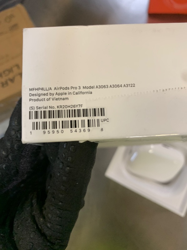 Photo 1 of Apple AirPods Pro 3 Wireless Earbuds, Active Noise Cancellation, Live Translation, Heart Rate Sensing, Hearing Aid Feature, Bluetooth Headphones, Spatial Audio, High-Fidelity Sound, USB-C Charging