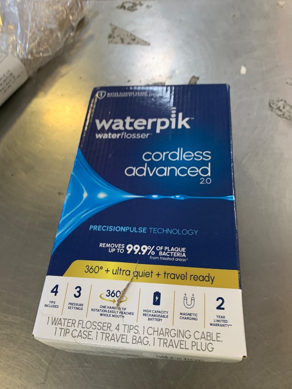 Photo 1 of Waterpik Cordless Advanced Water Flosser, Gray