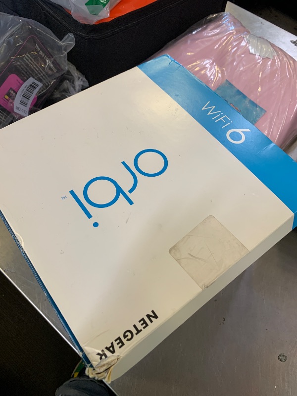 Photo 1 of NETGEAR Orbi WiFi 6 Mesh System (RBK752) - Router & Satellite