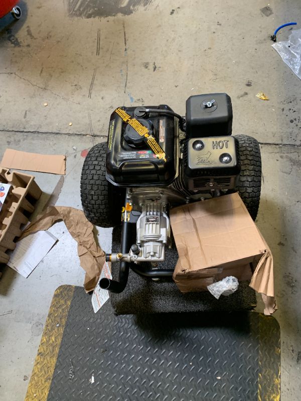 Photo 1 of SIMPSON Cleaning PS3228 PowerShot 3300 PSI Gas Pressure Washer, 2.5 GPM, Honda GX200 Engine, Includes Spray Gun and Extension Wand, 5 QC Nozzle Tips, 5/16-inch x 25-foot MorFlex Hose, 49-State